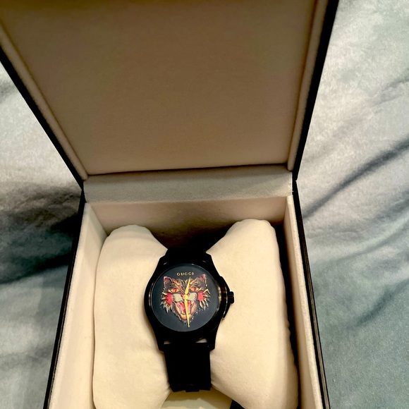 Gucci Unisex Watch, Stainless steel Water Resistant,black & colorful design! - Picture 1 of 11